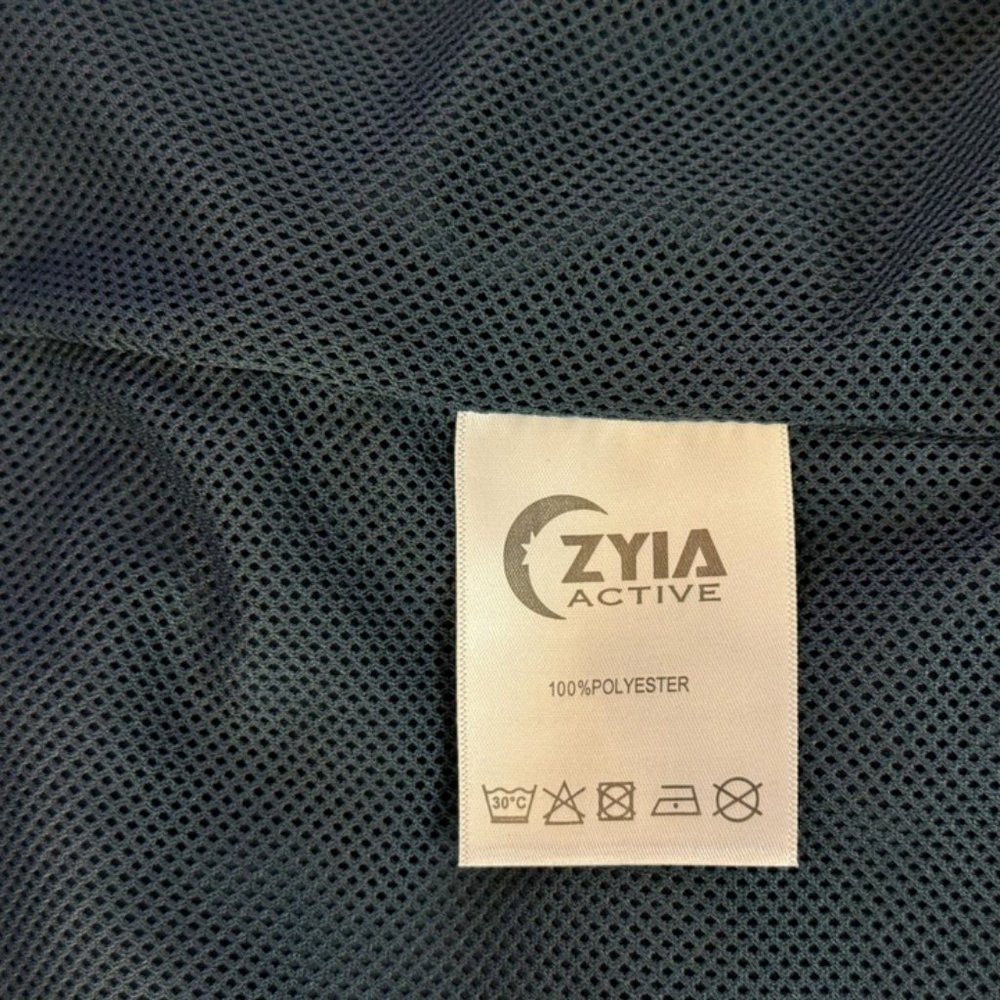 Zyia Navy Rainbow Bomber Jacket Women XXL NWT Full Zip Lined Hooded Windbreaker - Picture 12 of 13